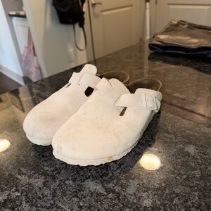 Boston Suede Clog Slip Ons (Women)